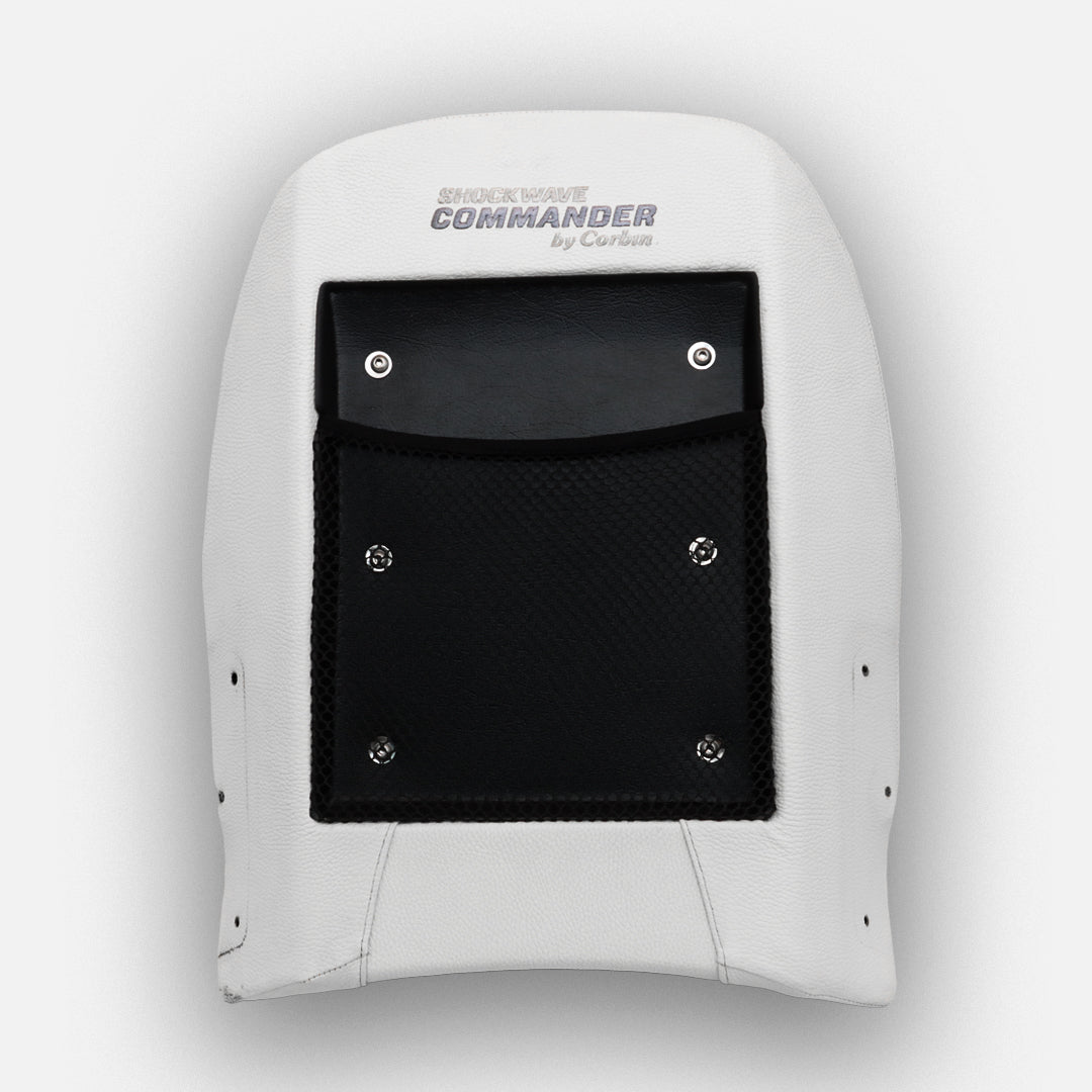 S5 ‘Commander’ Branded, mid-back seat cushion set. Fits S5 Corbin/Commander Seats. Colour: white